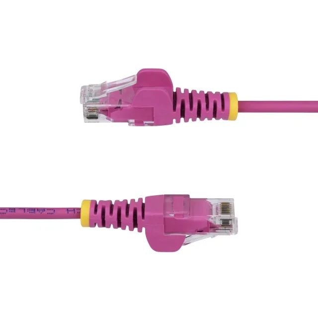 Startech 10m Pink Slim CAT6 Ethernet Cable, Snagless, 28AWG, LSZH - Patch cable - RJ-45 (M) to RJ-45 (M) - 10 m - 3.6 mm - UTP - CAT 5/5e/6 - IEEE 802.3bt - halogen-free, snagless, stranded copper - pink