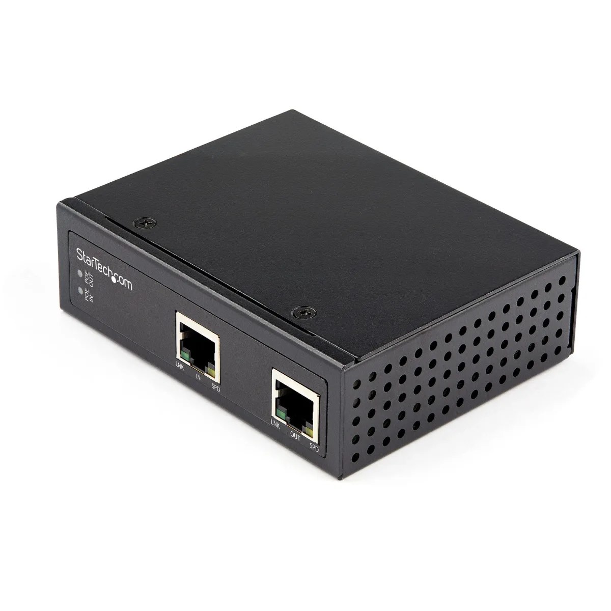 Startech Industrial Single Port Gigabit PoE Extender, 60W 802.3bt PoE /PoE+/ PoE++, 100m/330ft, Power Over Ethernet Network Range Extender, IP-30 Housing, -40C to +75C, PD PoE Extender - 60W PoE++ Extender (POEEXT1G60W)