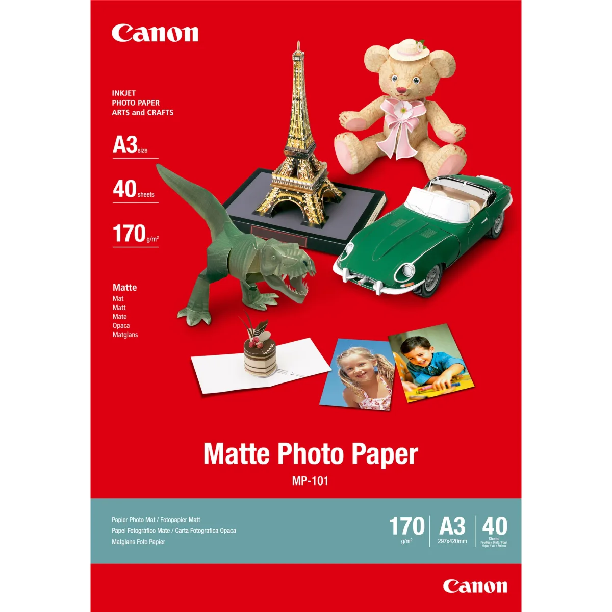 Canon MP 101 - Photo paper - A3 (297 x 420 mm) - 170 g/m2 - 40 sheet(s)