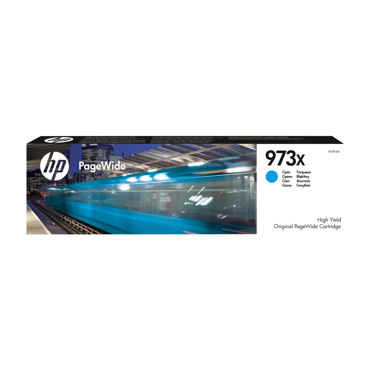 HP 973X - High Yield - cyan - original - PageWide - ink cartridge