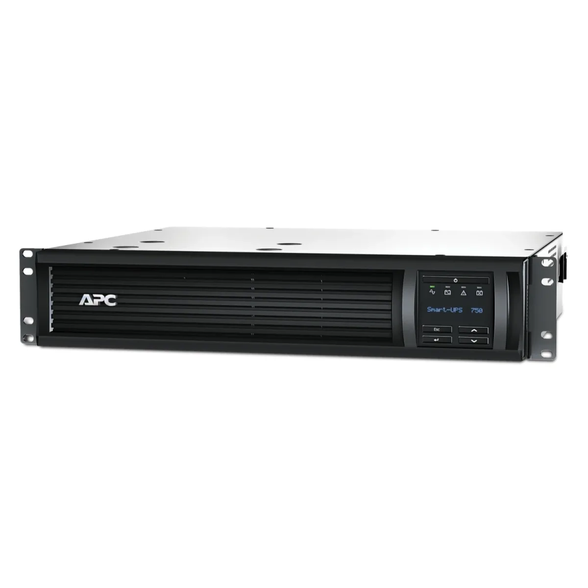 APC Smart-UPS 750VA LCD RM - UPS (rack-mountable) - AC 230 V - 500 watt - 750 VA - Ethernet, RS-232, USB - output connectors: 4 - 2U - black