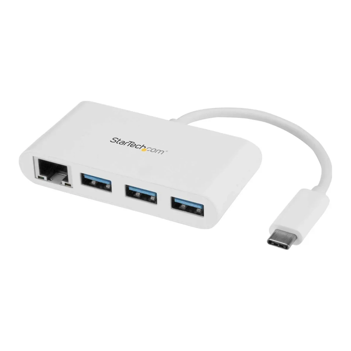 Startech 3 Port USB C Hub w/ Gigabit Ethernet – USB Type C to 3 x USB-A – Multi Port USB 3.0 Hub for MacBook Pro (HB30C3A1GEA) - Hub - 3 x SuperSpeed USB 3.0 + 1 x 10/100/1000