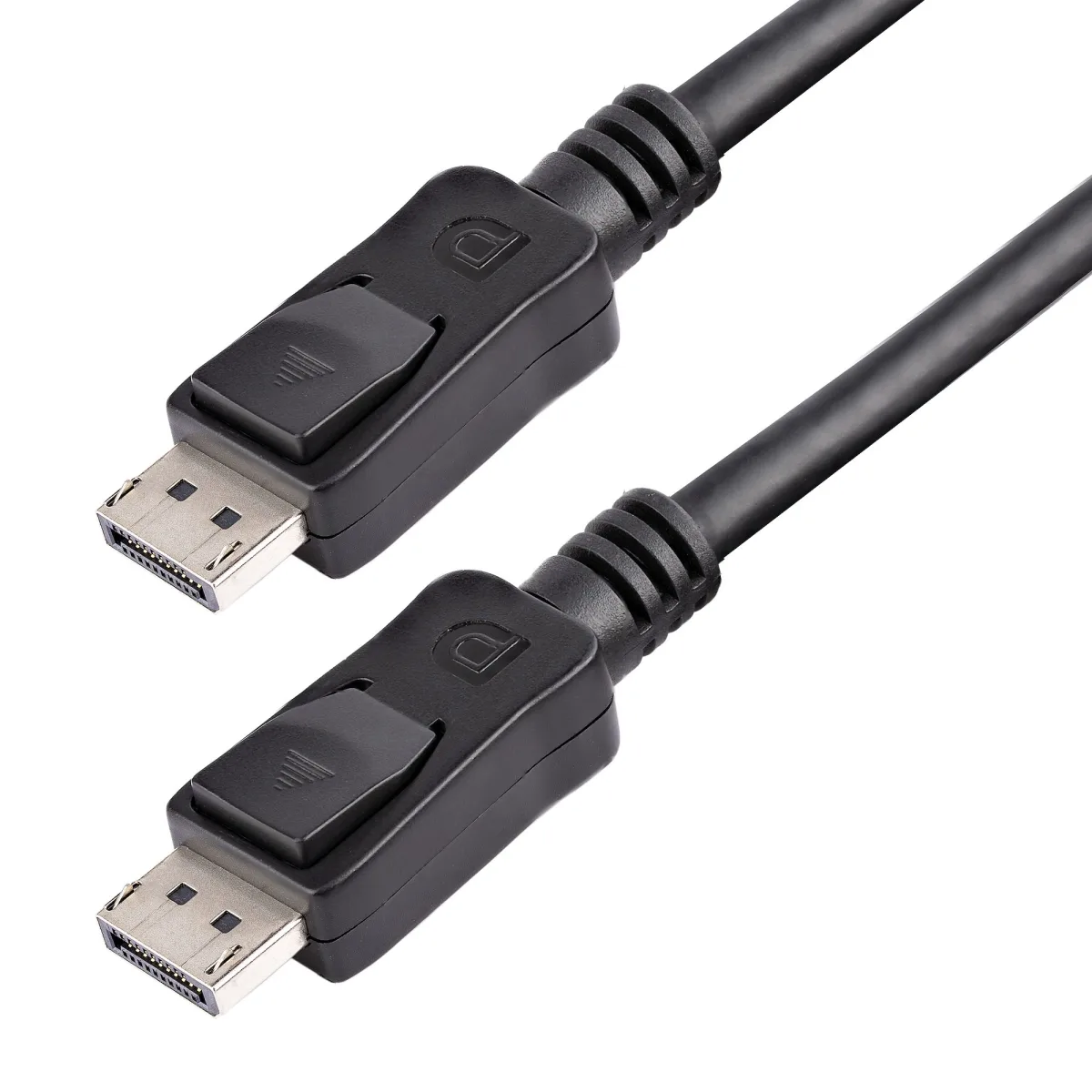 StarTech DisplayPort 1.2 Cable w/ Latches - 6ft / 2m - HBR2 - 4K x 2K Display - Certified DP to DP Video Cable M/M (DISPLPORT6L)