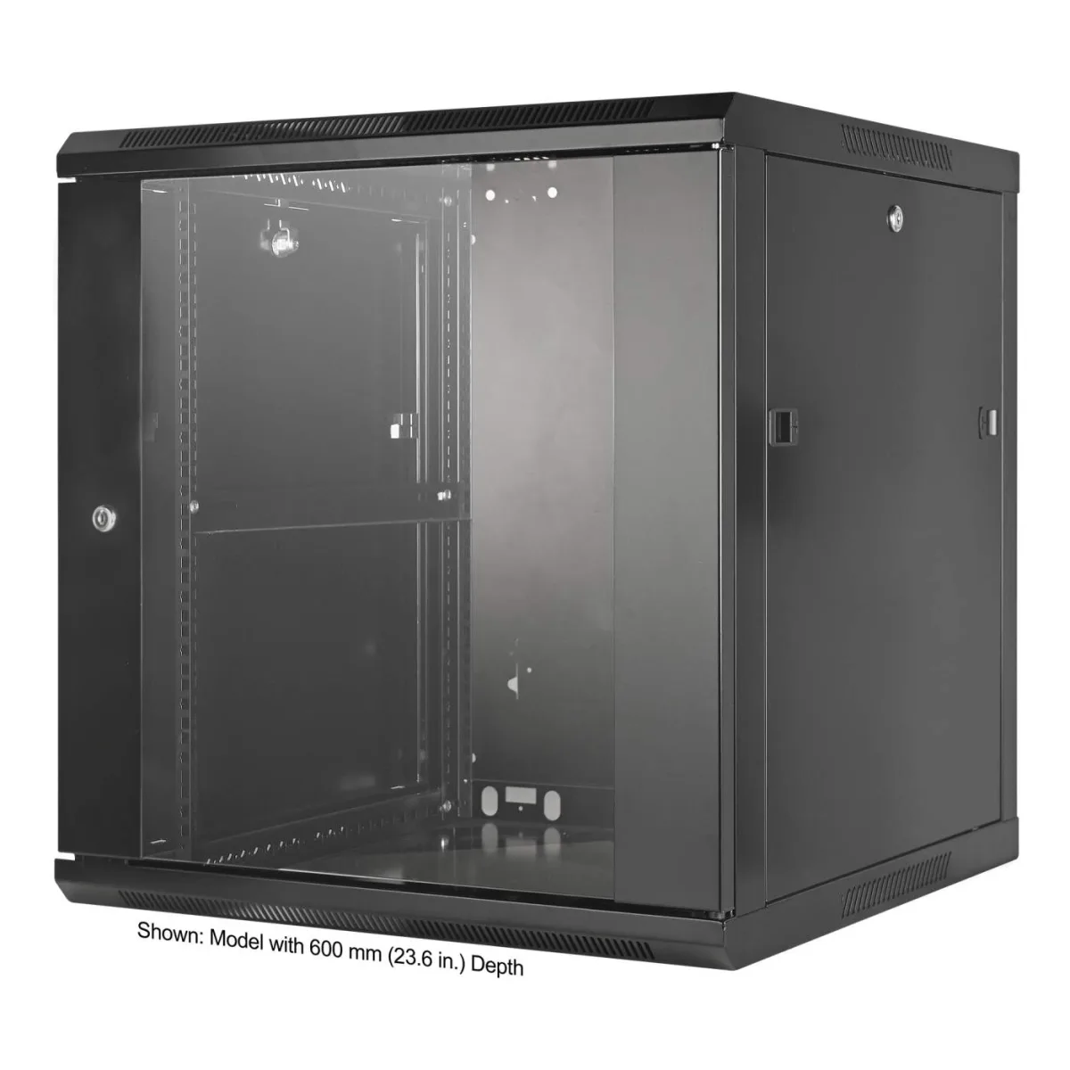 Intellinet 711906 Network Cabinet Wall Mount 12U- (Standard 450MM Black Assembled