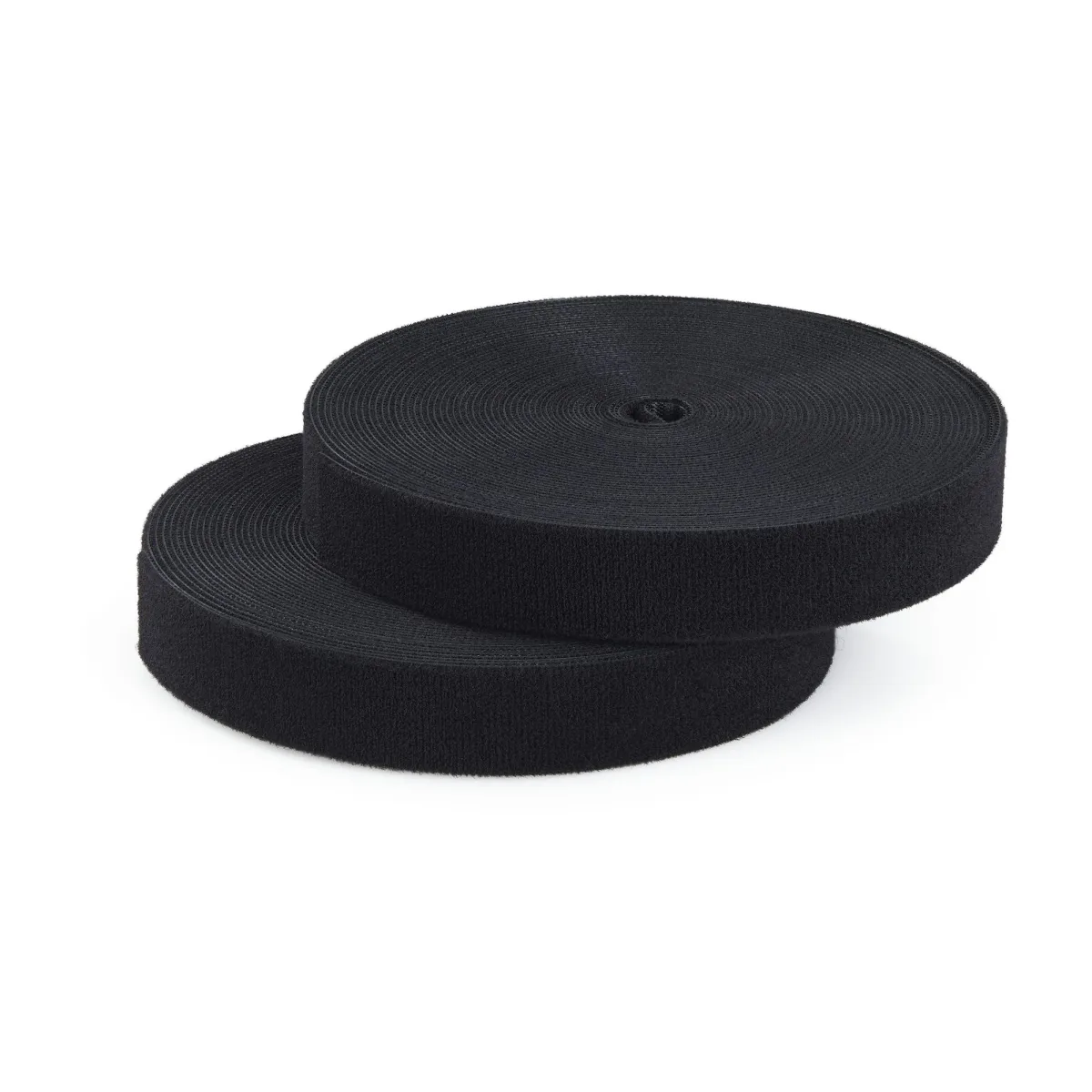 Startech - Hook & loop tie - 1in wide, cut-to-size, reusable, fastener tape, adjustable, bulk roll - 15.2 m - black (pack of 2)