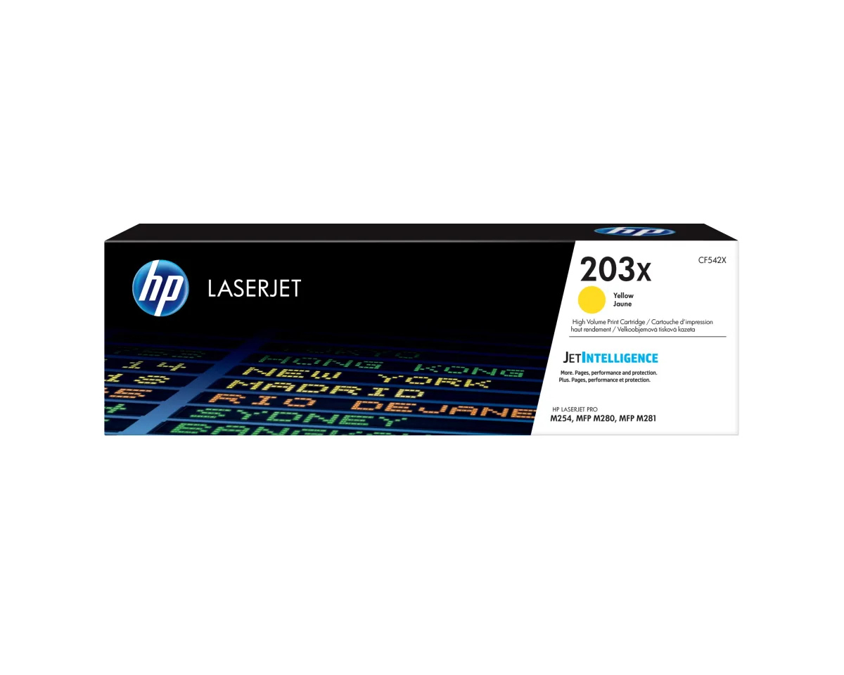 HP 203X ORIG YELLOW LASERJET TONER CARTRIDGE