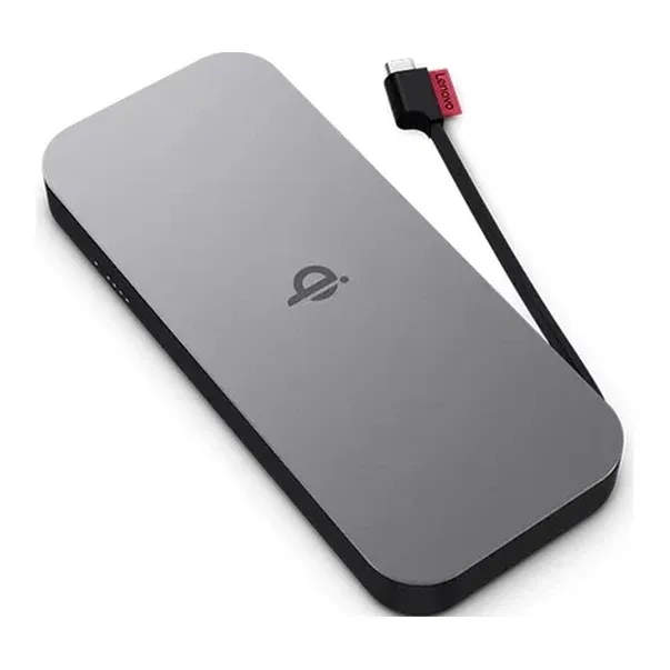 Lenovo Go - Power bank - 10000 mAh - 30 watt - 3 A - 2 output connectors (USB-C) - thunder black - Worldwide - for 100e Chromebook Gen 3, ThinkBook 14 G2 ITL, ThinkCentre M75t Gen 2, ThinkPad T16 Gen 4