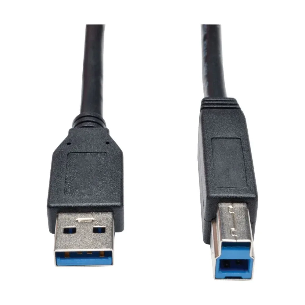 Eaton Tripp Lite Series USB 3.2 Gen 1 SuperSpeed Device Cable (A to B M/M) Black, 15 ft. (4.57 m) - USB cable - USB Type B (M) to USB Type A (M) - USB 3.0 - 4.57 m - black