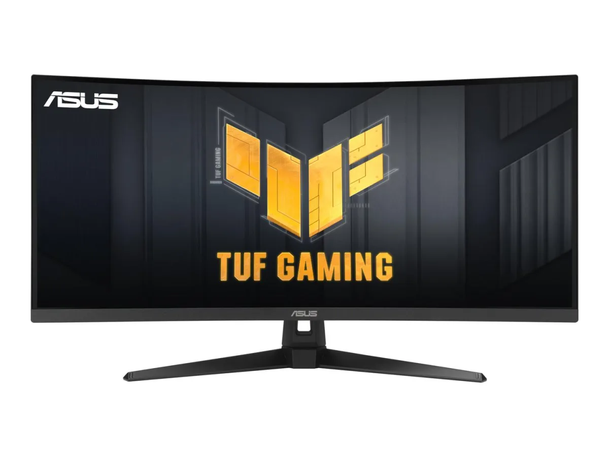 ASUS TUF Gaming VG34VQ3B - LED monitor - gaming - curved - 34" - 3440 x 1440 WQHD @ 180 Hz - VA - 400 cd/m² - 4000:1 - DisplayHDR 400 - 1 ms - 2xHDMI, 2xDisplayPort - speakers - black