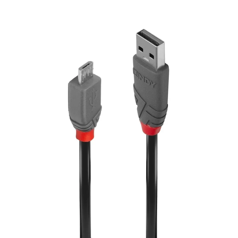 Lindy 36735 5M USB2.0 Type a to Micro-b Cbl Anthra Line