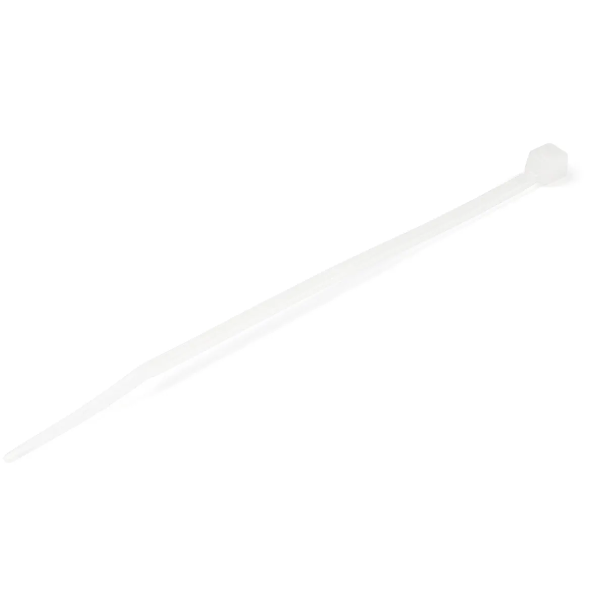 Startech 10cm(4") Cable Ties, 2mm(1/16") wide, 22mm(7/8") Bundle Diameter, 8kg(18lb) Tensile Strength, Nylon Self Locking Zip Ties with Curved Tip, 94V-2/UL Listed, 100 Pack, White - Nylon 66 Plastic - TAA (CBMZT4N)