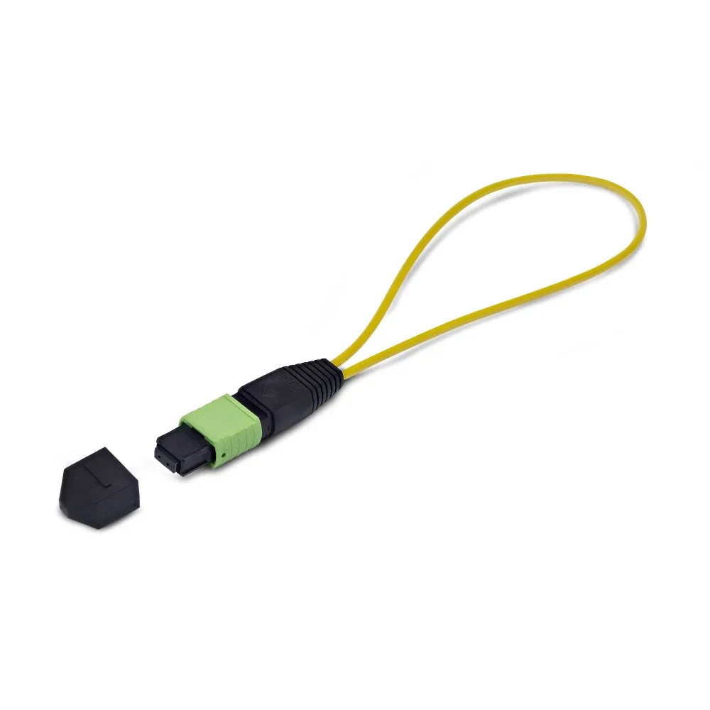 Startech - Loopback adapter - TAA Compliant - MPO-12 single-mode (F) - fibre optic - 9 / 125 micron - OS1/OS2 - blue