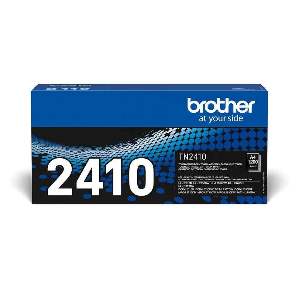 Brother TN2410 - Black - original - toner cartridge - for Brother DCP-L2510, L2530, L2537, L2550, HL-L2310, L2370, L2375, MFC-L2710, L2713