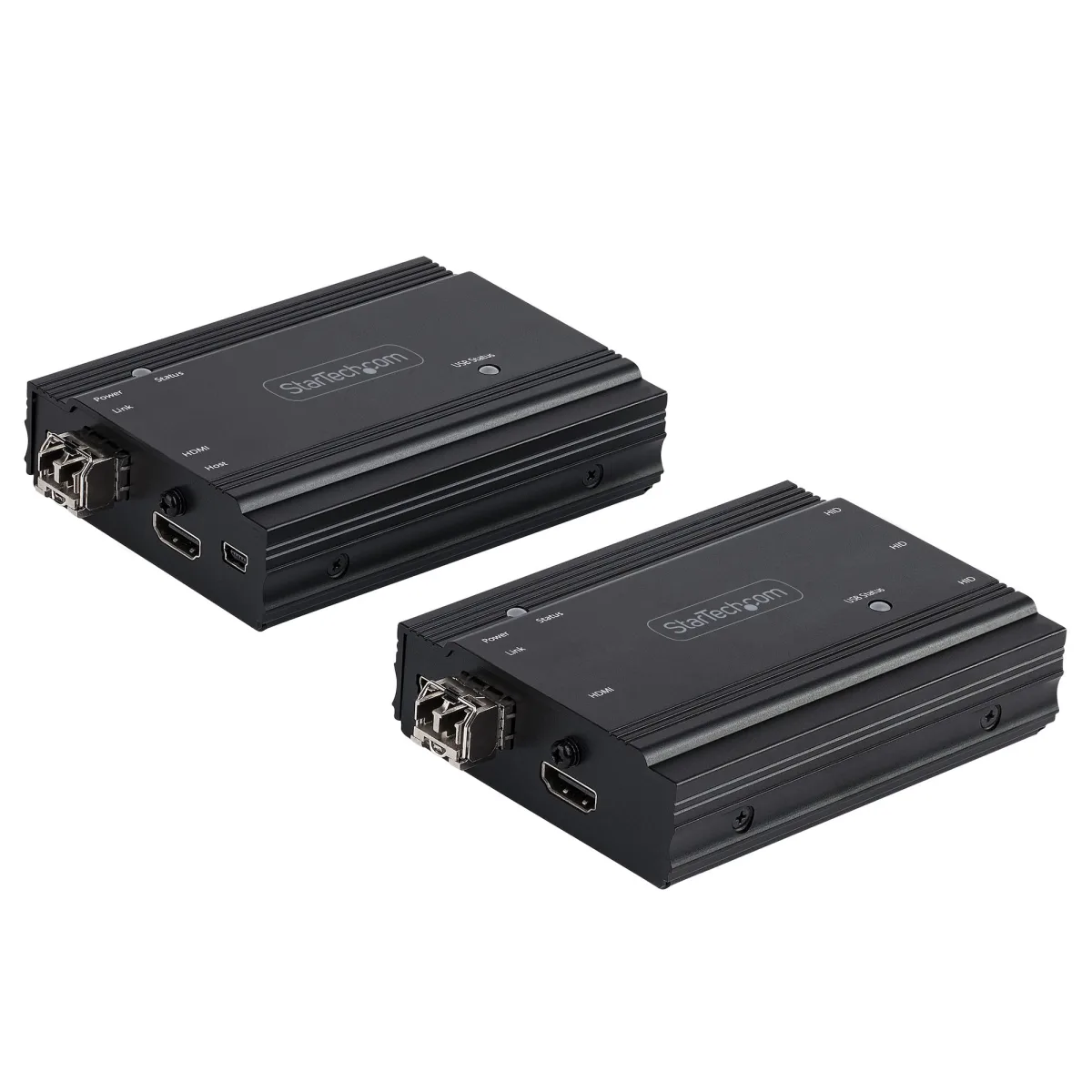 Startech 4K HDMI KVM Extender over Fiber, HDMI Video & USB over Fiber, up to 984ft/300m (MultiMode), 10G MMF SFP+ modules, Remote KVM Switch/Console Extender, KVM Extension Kit (TX/RX) - Transmitter & Receiver - KVM / audio extender - 10GbE - over fibre optic - USB - 10GBase-SR - up to 300 m - 850 nm
