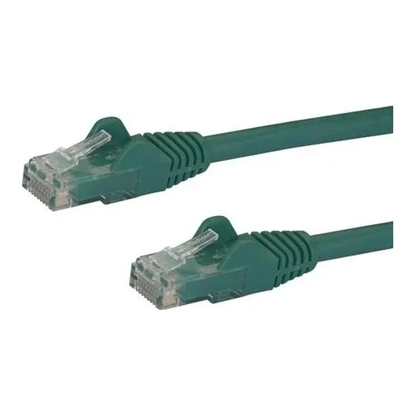 Startech 2m CAT6 Ethernet Cable, 10 Gigabit Snagless RJ45 650MHz 100W PoE Patch Cord, CAT 6 10GbE UTP Network Cable w/Strain Relief, Green, Wiring is UL Certified/TIA - Category 6 - 24AWG (N6PATC2MGN) - Patch cable - RJ-45 (M) to RJ-45 (M) - 2 m - UTP - CAT 6 - snagless - green