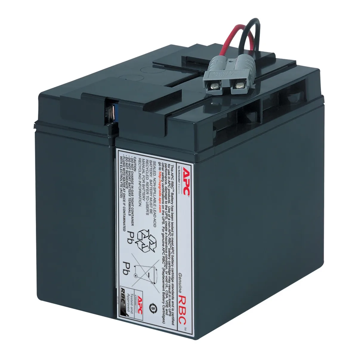APC Replacement Battery Cartridge #7 - UPS battery - 1 x battery - Lead Acid - black - for P/N: SMT1500C, SMT1500CNC, SMT1500CUS, SMT1500I-AR, SMT1500IC, SMT1500NC, SMT1500X93