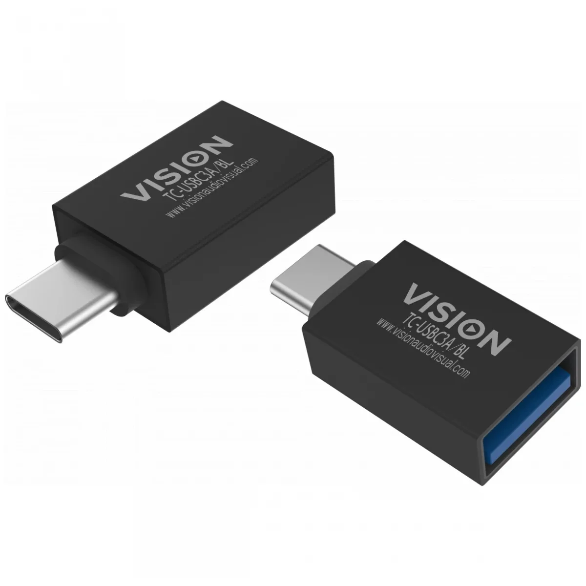 USB C to USB A adaptor -plugs into USB C and has full-sized USB A 3.0 socket - USB C (m) to USB type a (f) - USB 3.2 - black