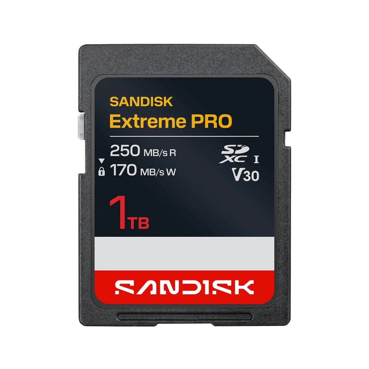 SanDisk Extreme PRO - Flash memory card - 1 TB - Video Class V30 / UHS-I - SDXC UHS-I