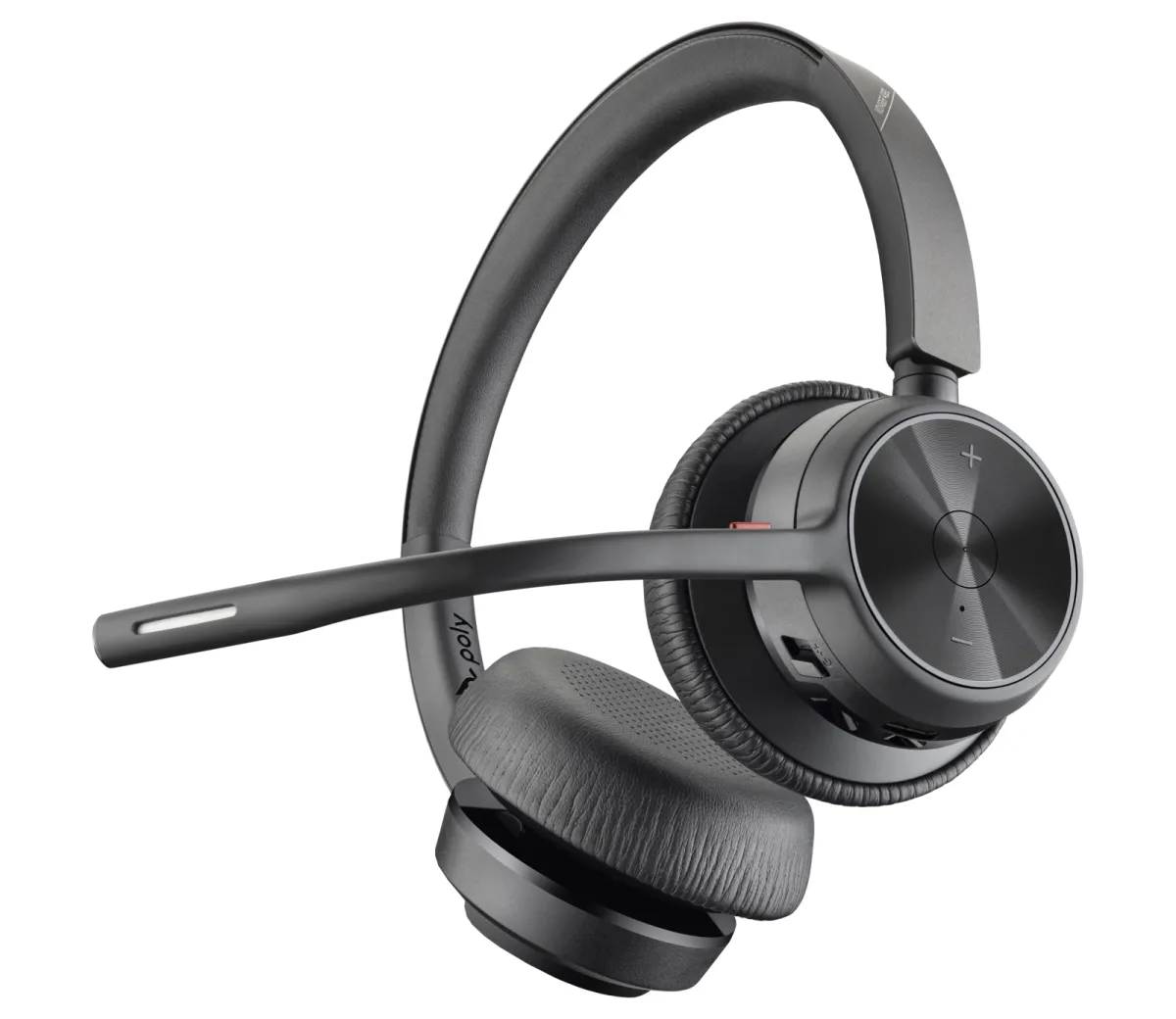 HP Poly Voyager 4320 - Voyager 4300 UC series - headset - on-ear - Bluetooth - wireless, wired - USB-C - black - Zoom Certified