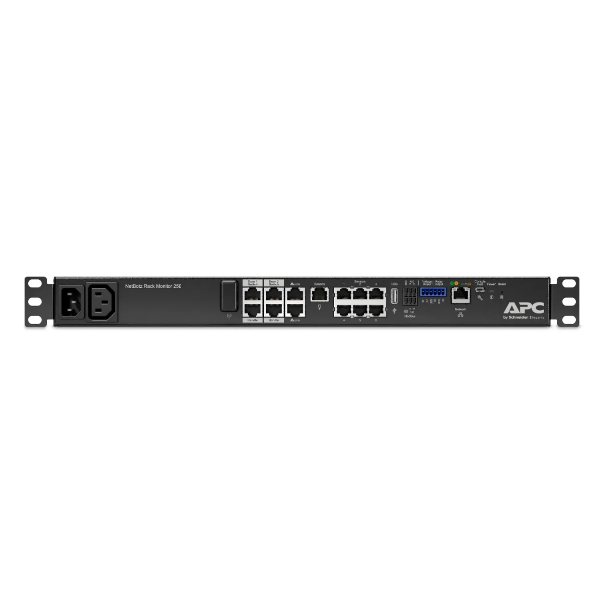 APC NetBotz Rack Monitor 250 - Environment monitoring device - 100Mb LAN - rack-mountable - TAA Compliant