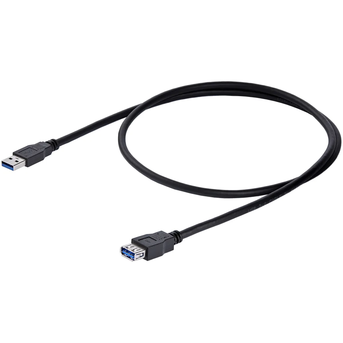 StarTech 1m Black SuperSpeed USB 3.0 Extension Cable A to A - Male to Female USB 3 Extension Cable Cord 1 m (USB3SEXT1MBK) - USB extension cable - USB Type A (M) to USB Type A (F) - USB 3.0 - 1 m - black - for P/N: BNDDKT30CAHV, SV211DPUA4K, SV211HDUA4K, USB2001EXT2NA, USB2002EXT2NA, USB2004EXT2NA