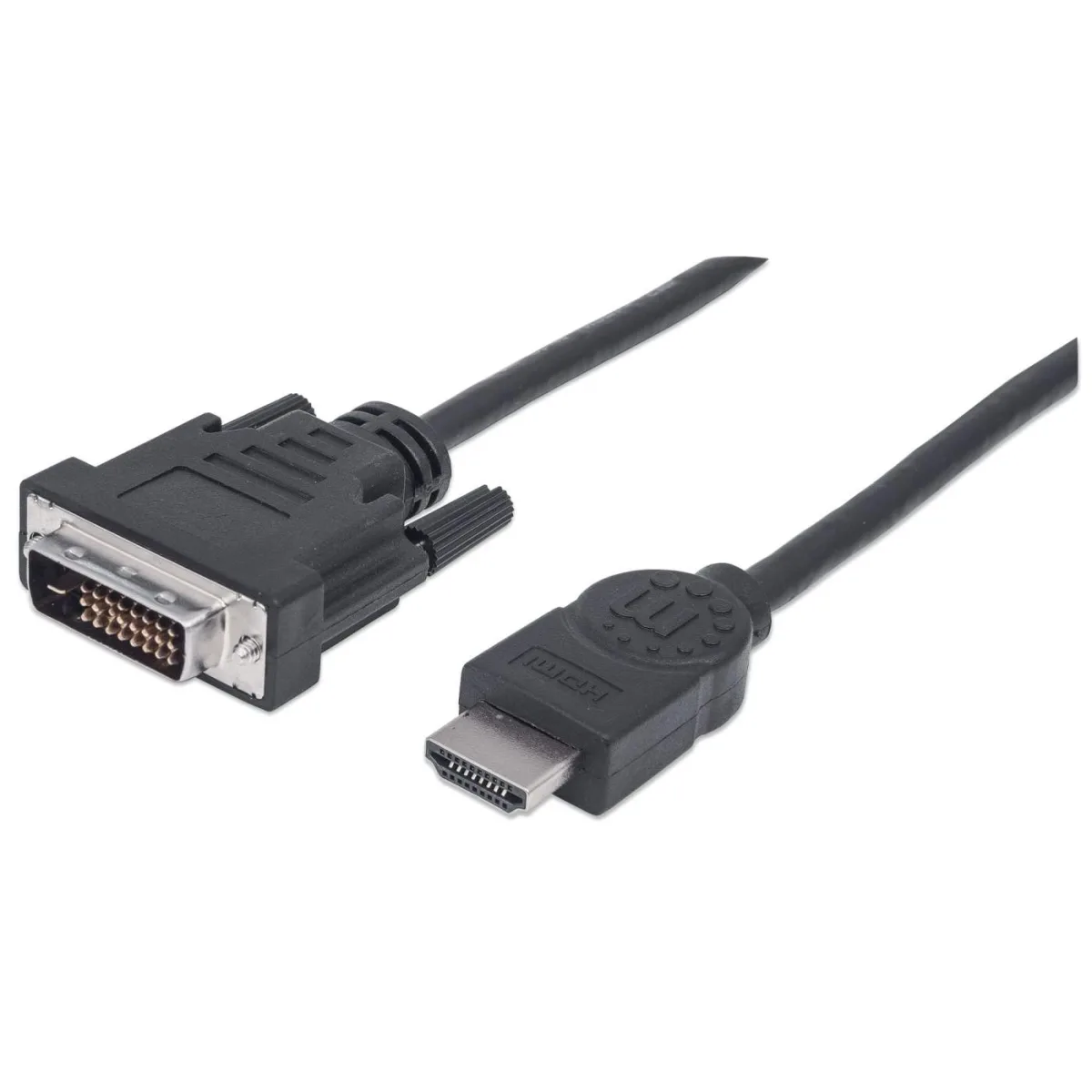 Manhattan 322782 HDMI to Dvi-d Cable 1M- Male/Male 24/1 Black Polybag
