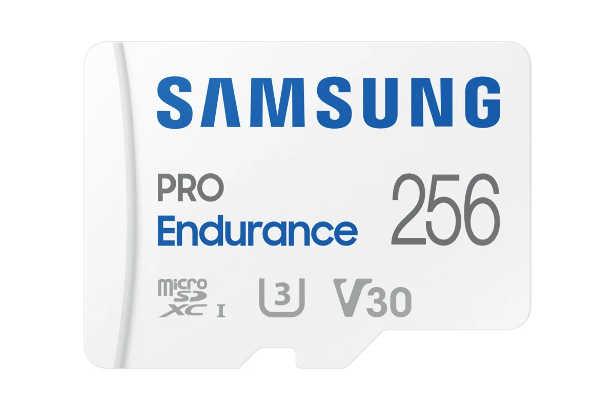 Samsung PRO Endurance MB-MJ256KA - Flash memory card (microSDXC to SD adapter included) - 256 GB - Video Class V30 / UHS-I U3 / Class10 - microSDXC UHS-I - white