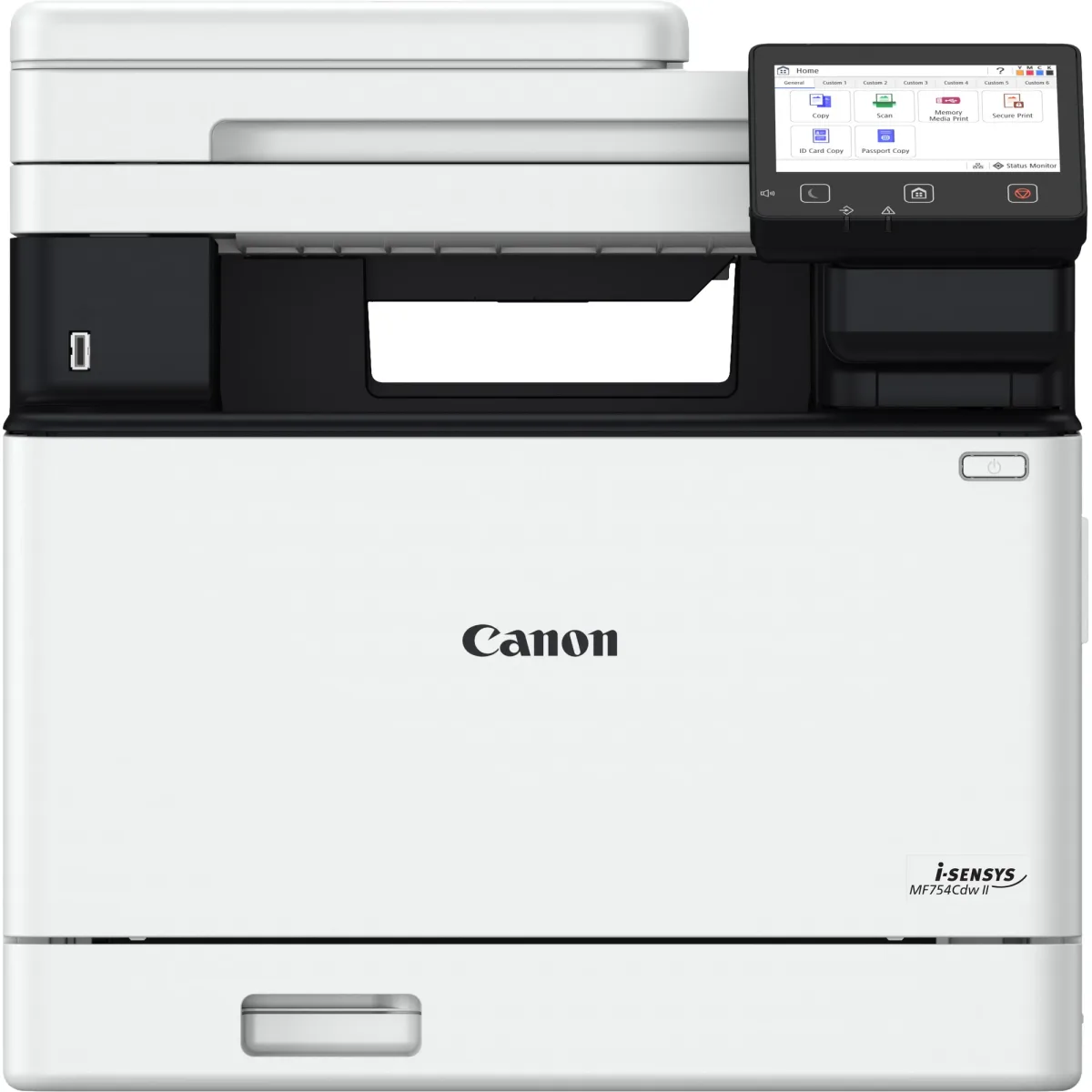 Canon i-SENSYS MF754Cdw II - Multifunction printer - colour - laser - A4 (210 x 297 mm), Legal (216 x 356 mm) (original) - A4/Legal (media) - up to 33 ppm (copying) - up to 33 ppm (printing) - 300 sheets - 33.6 Kbps - USB 2.0, Gigabit LAN, Wi-Fi(n), USB host