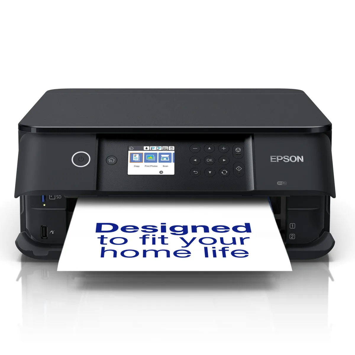 Epson Expression Premium XP-6100 XP 6100 XP6100 - Multifunction printer - colour - ink-jet - A4/Legal (media) - up to 15.8 ppm (printing) - 120 sheets - USB, USB host, Wi-Fi - black