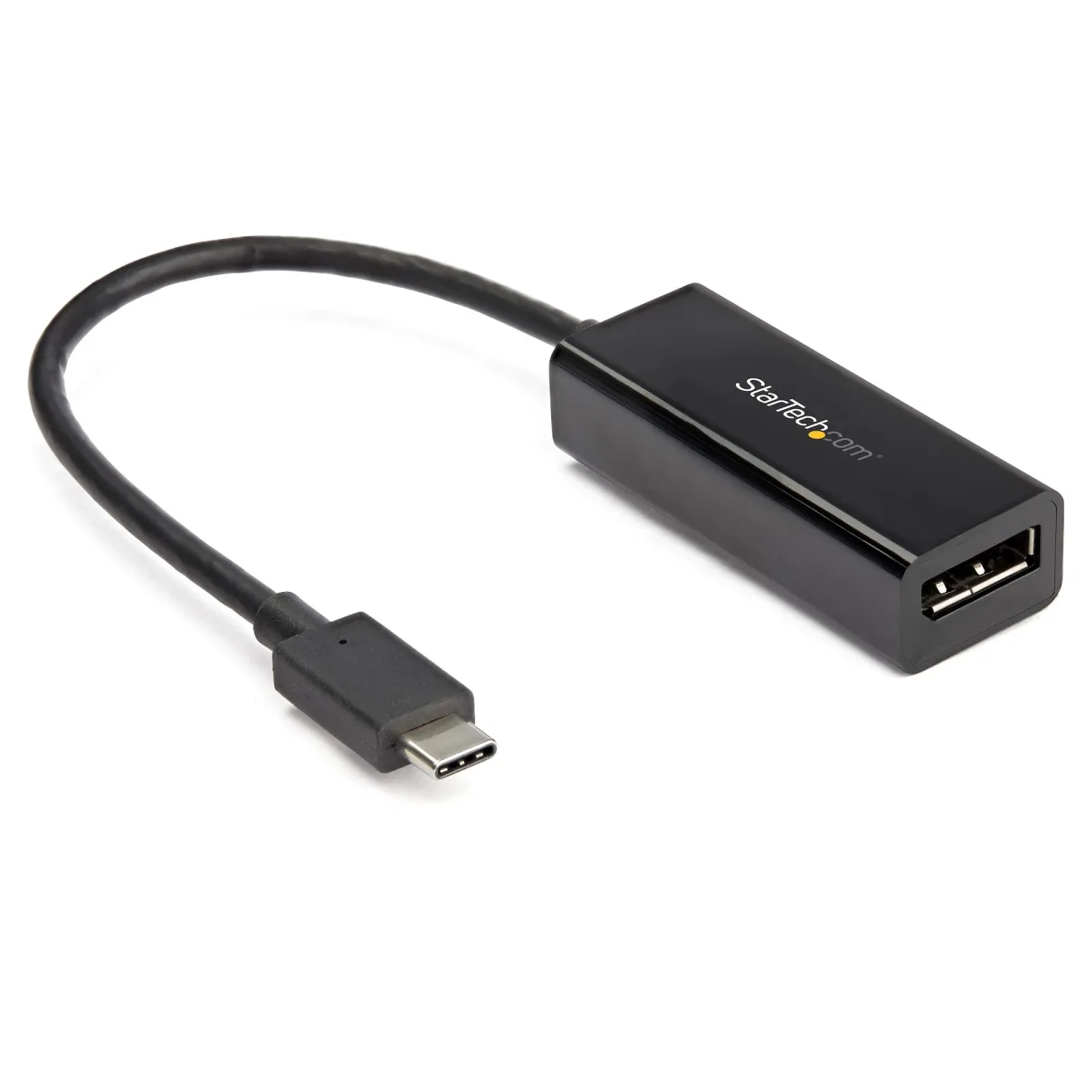 StarTech USB C to DisplayPort Adapter, 8K/5K/4K USB Type C to DP 1.4 Alt Mode Video Converter, HBR3/DSC/HDR, 8K 60Hz, Thunderbolt 3 Compatible DisplayPort 1.4 Monitor Display Adapter - 8K USB-C to DP Adapter (CDP2DP14B) - DisplayPort adapter - USB-C (M) to DisplayPort (F) - Thunderbolt 3 / DisplayPort 1.4 - 1080p support, 4K120Hz support, 8K60Hz (7680 x 4320) support, 5K60Hz support - black - for P/N: TB4CDOCK
