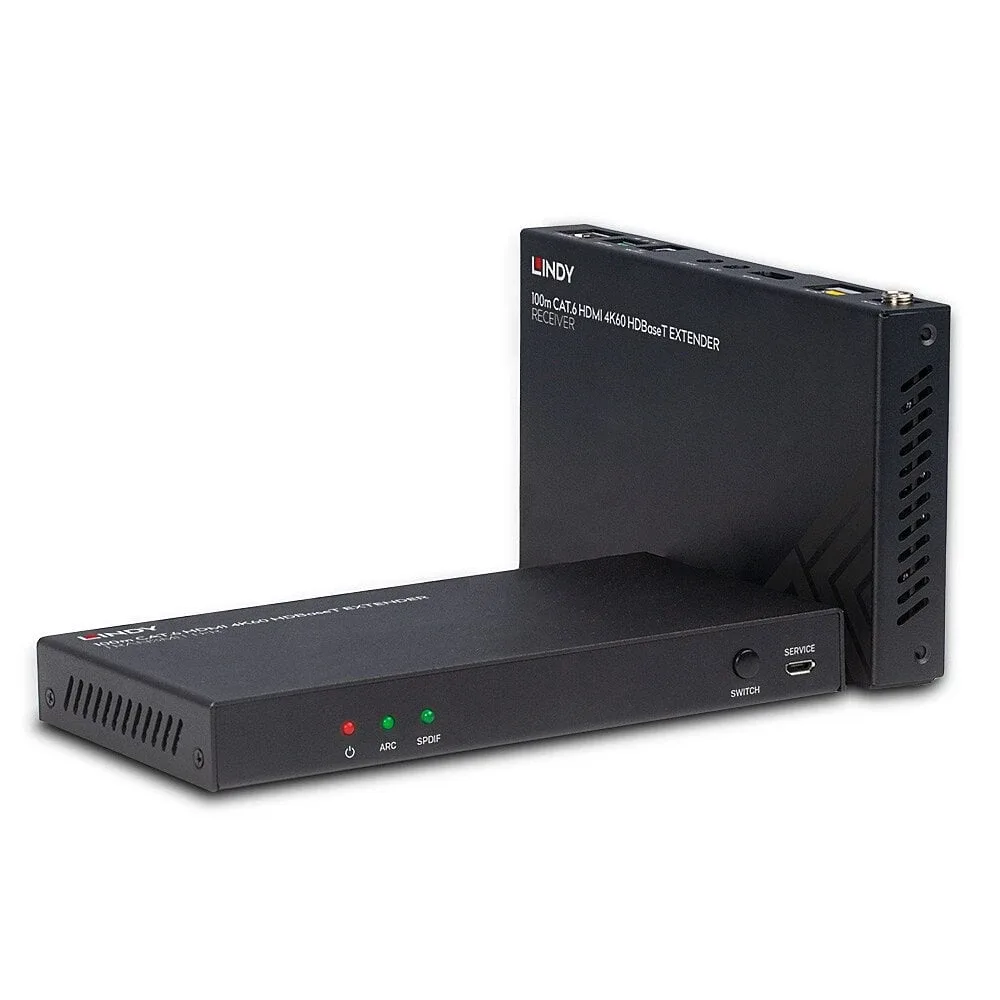 Lindy 38340 100M C6 Hdbaset HDMI 2.0 18G + IR Extender