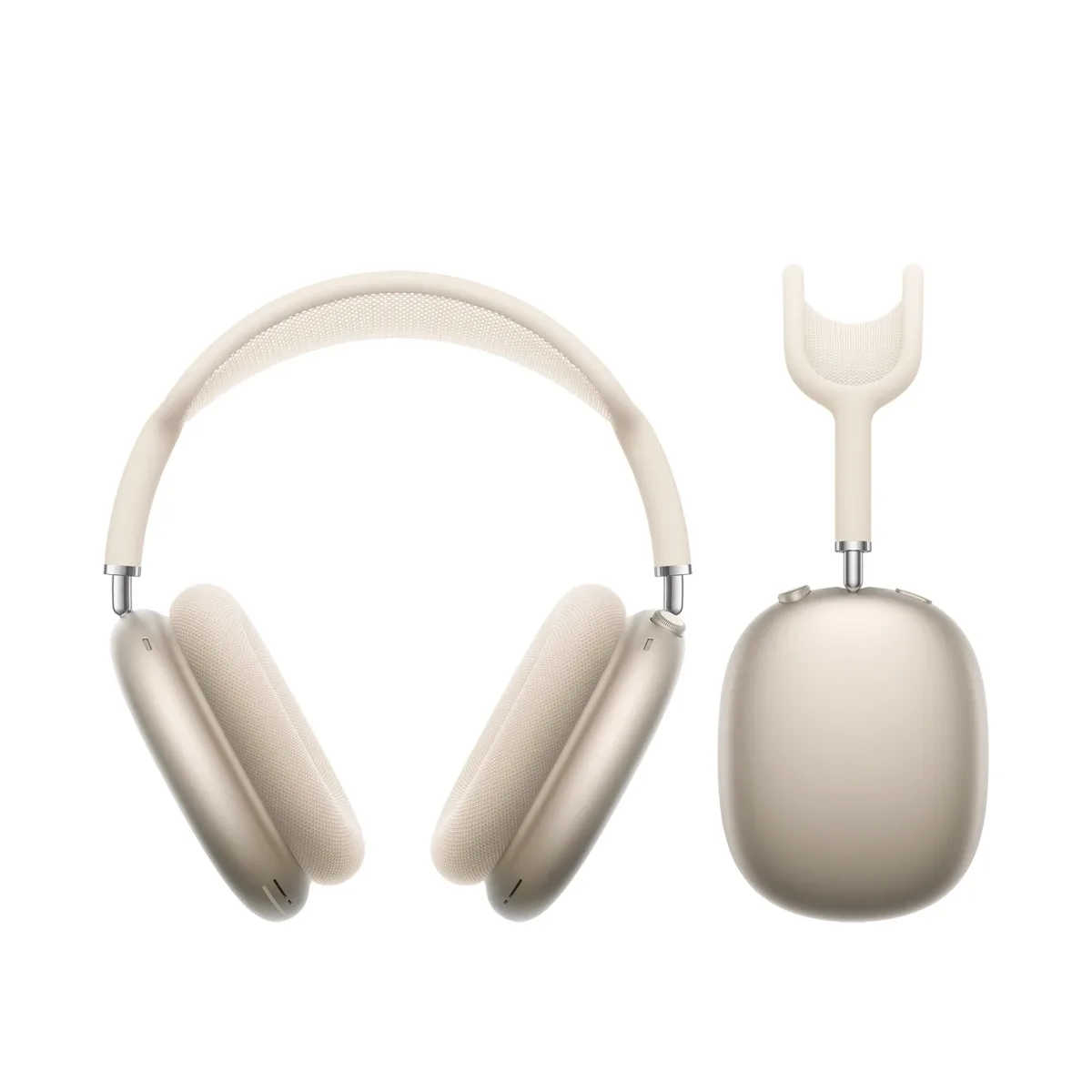 Apple AirPods Max 2 - Headphones with mic - full size - Bluetooth - wireless - active noise cancelling - starlight
