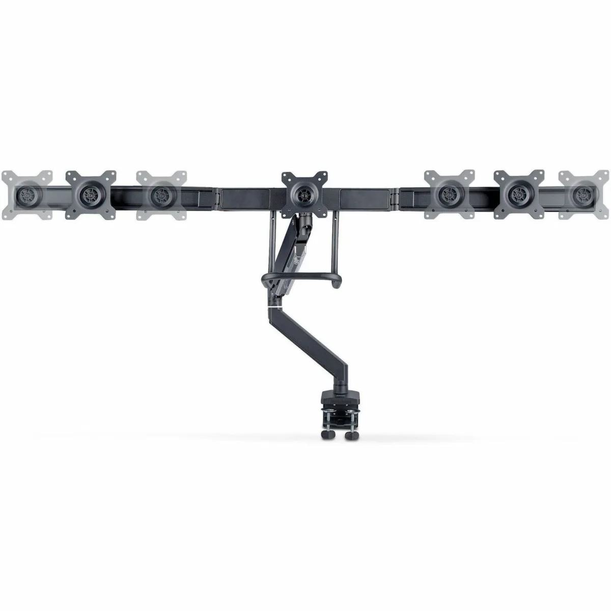 Startech Crossbar Triple Monitor Desk Mount, VESA 75x75/100x100 - Mounting kit - adjustable arm - for 3 LCD displays - triple monitor mount - plastic, aluminium, steel - black - screen size: 17"-27" - desk-mountable