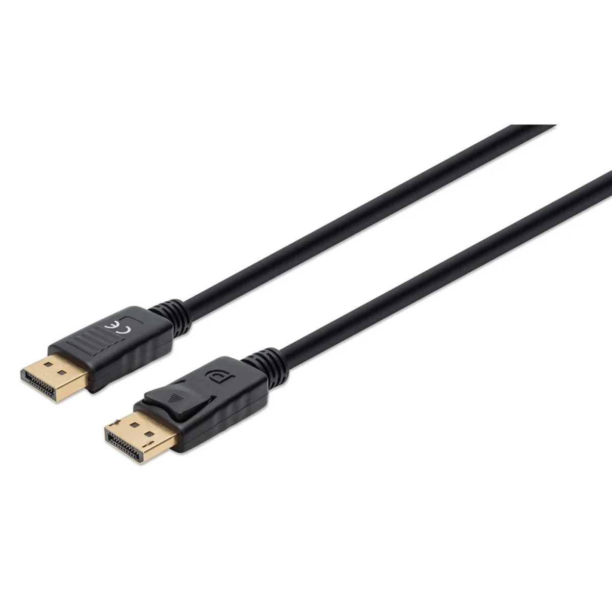 Manhattan 355575 Displayport Cable 2M 8K/60HZ- Pvc Male/Male Black Polybag
