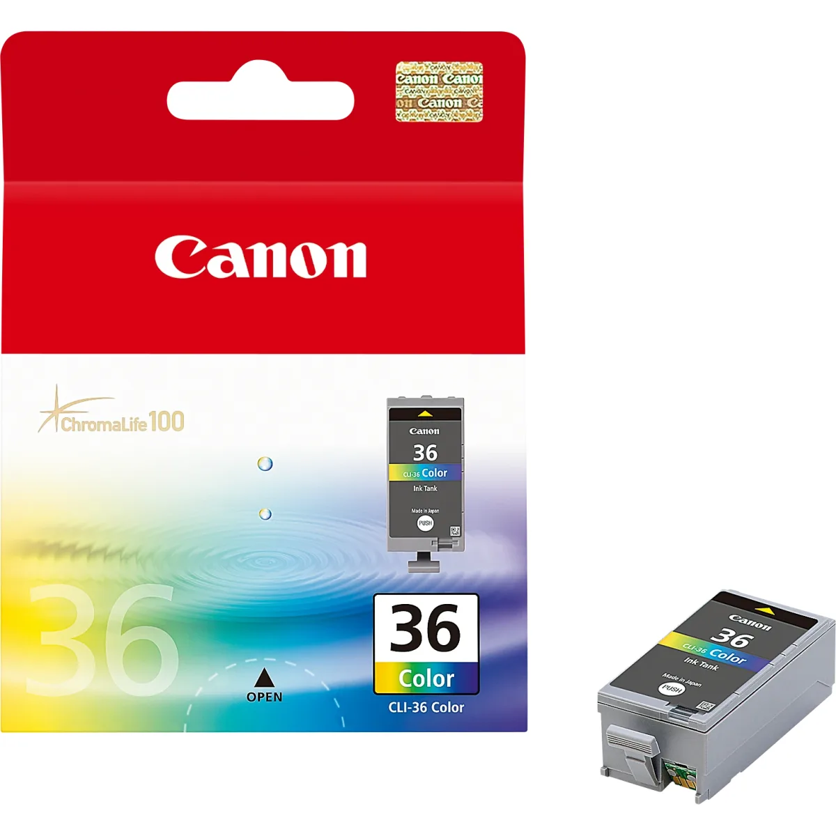 Canon CLI-36 - 1511B001 - 1 x Black,1 x Cyan,1 x Magenta,1 x Yellow - Ink Cartridge