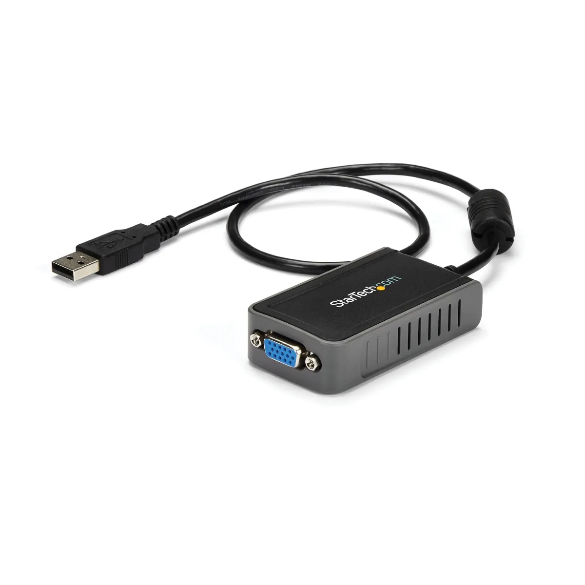 Startech USB to VGA Adapter - 1440x900 - Adapter - TAA Compliant - USB male to HD-15 (VGA) female - 7.5 cm - grey