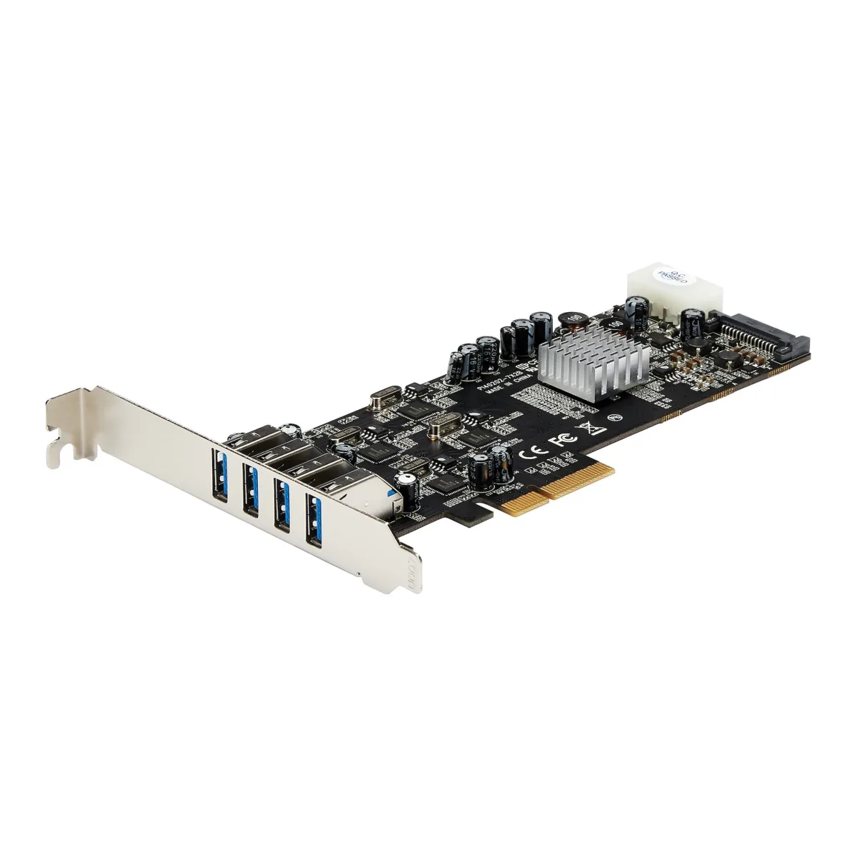 Startech 4 Port USB 3.0 PCIe Card w/ 4 Dedicated Channels - UASP - USB 3.0 PCI Express Card Adapter - USB adapter - PCIe x4 - USB 3.0 x 4 - for P/N: BNDTB10GI, BNDTB210GSFP, BNDTB310GNDP, BNDTB410GSFP, BNDTB4M2E1, BNDTBUSB3142