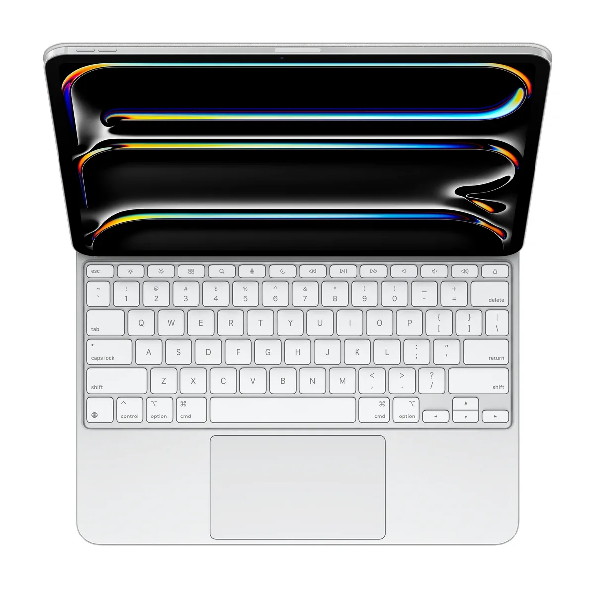 Apple Magic Keyboard - Keyboard and folio case - with trackpad - backlit - Apple Smart connector - QWERTY - US - white - for 13-inch iPad Pro (M4, M5)