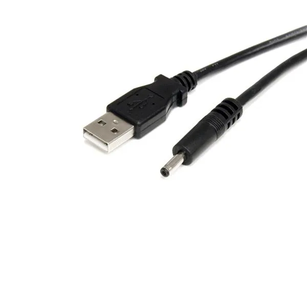 StarTech 3 ft. (0.9 m) USB to Type H Barrel 5V DC Power Cable - USB to 3.4mm Power Cable - 5V DC Type H - Black - Bluetooth Charger (USB2TYPEH)