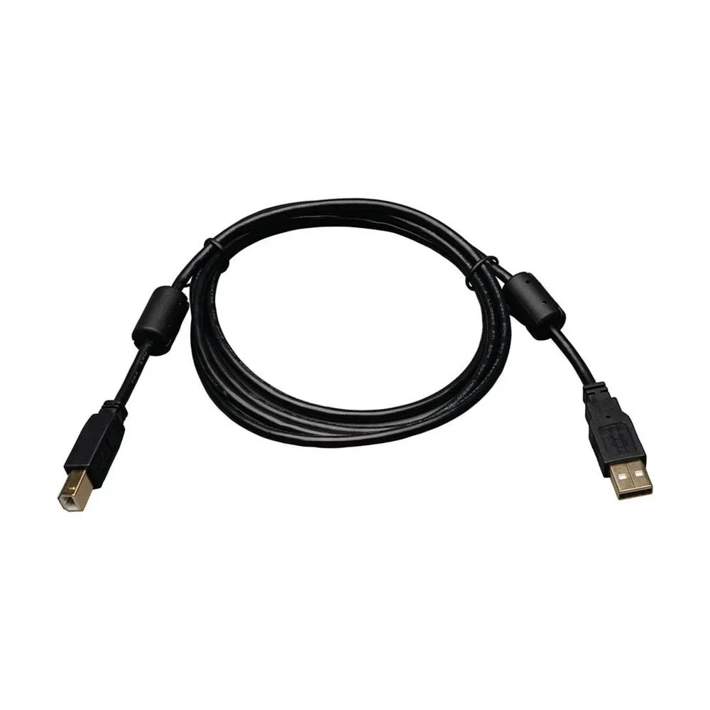 Eaton Tripp Lite Series USB 2.0 A to B Cable with Ferrite Chokes (M/M), 3 ft. (0.91 m) - USB cable - USB Type B (M) to USB (M) - USB 2.0 - 91.4 cm - black