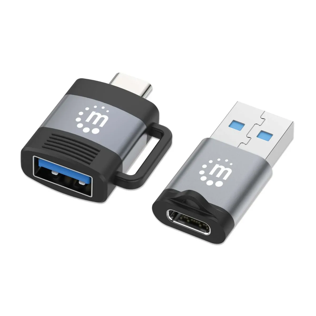 Manhattan 356329 2-PIECE USB-C/USB-A USB-A/USB-C -Set Adapters M/F Conversions