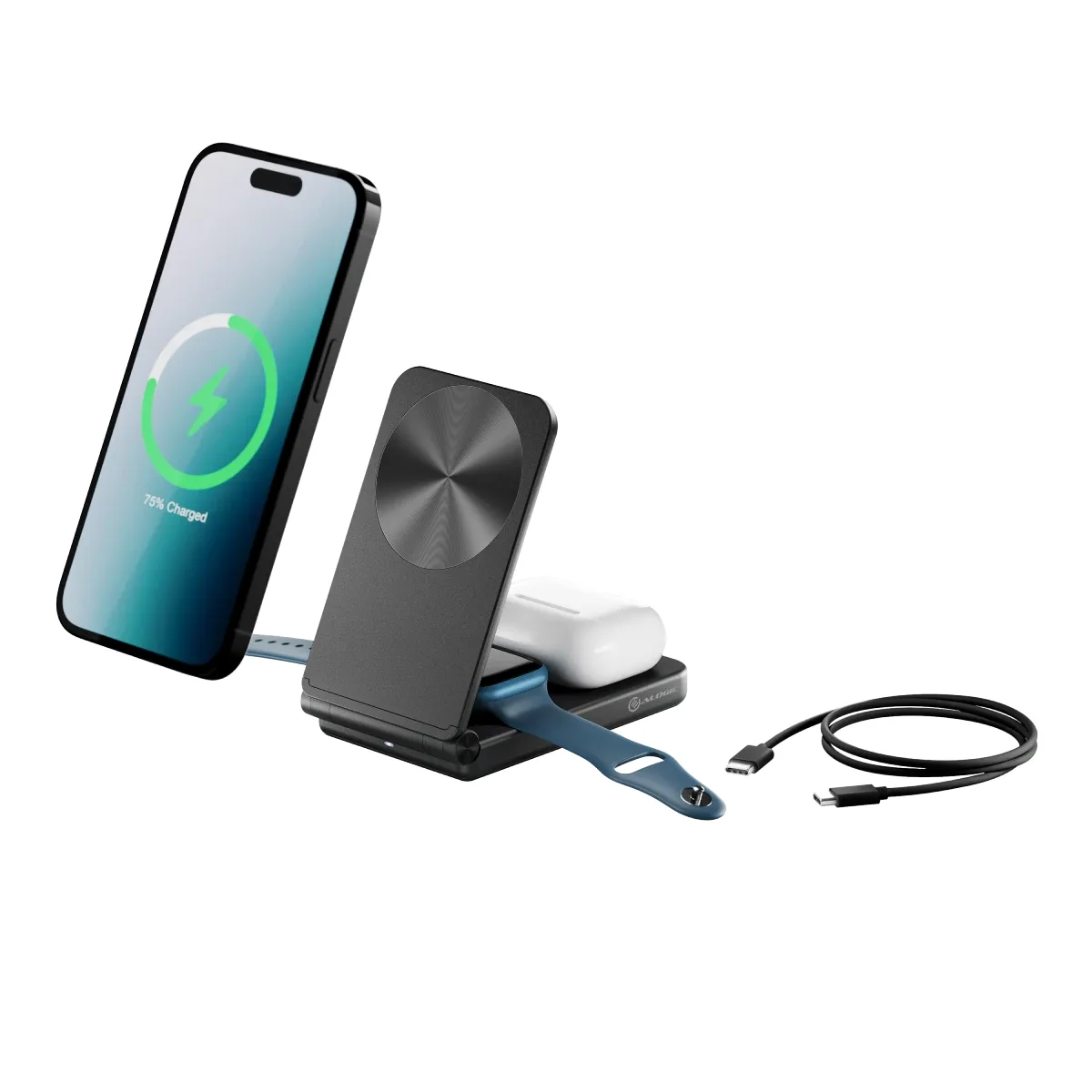 ALOGIC YOGA 3 IN 1 WIRELESS CHARGING STAND - BLACK