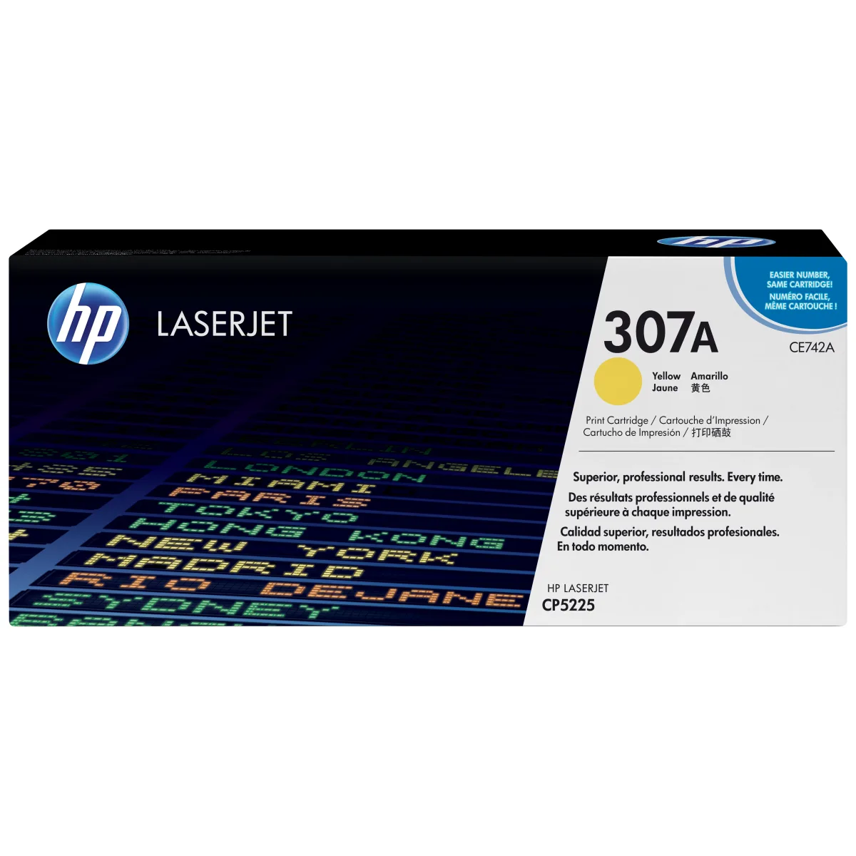 TONER CARTRIDGE 307A YELLOW CE742A HP COLOR LASERJET