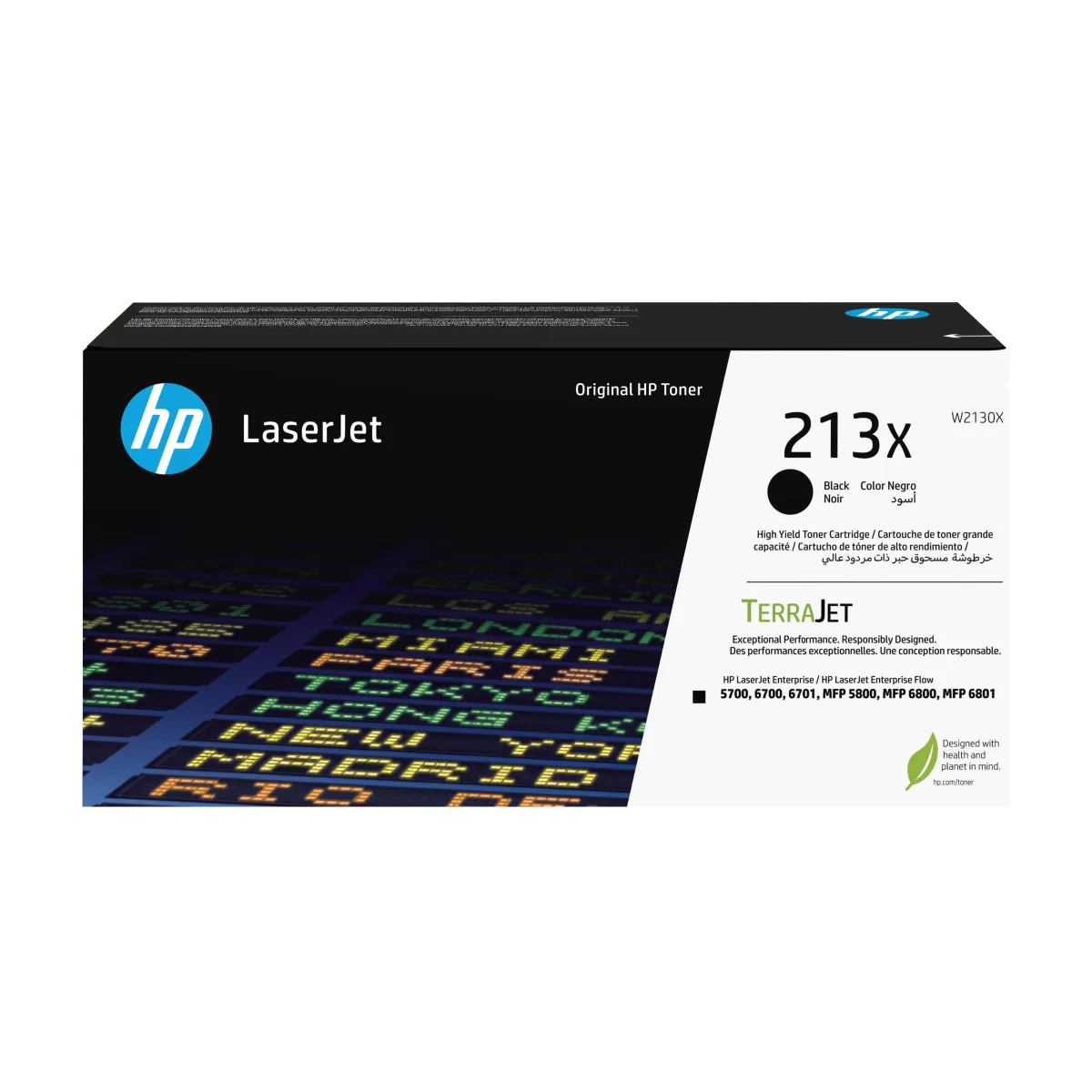 HP 213X BLK ORIGINAL LASERJET TONER CRTG