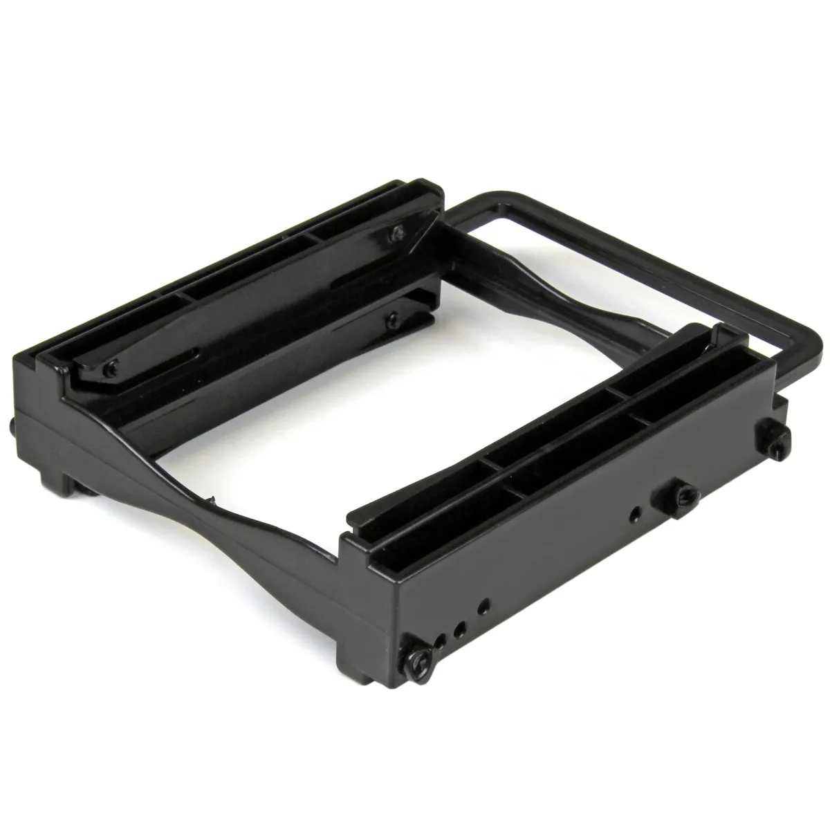 Startech Dual 2.5" SSD/HDD Mounting Bracket for 3.5" Drive Bay - Tool-Less Installation - 2-Drive Adapter Bracket for Desktop Computer (BRACKET225PT) - Storage bay adapter - 3.5" to 2 x 2.5" - black - for P/N: M2E4SFF8643, PEX4SFF8643, U2M2E125