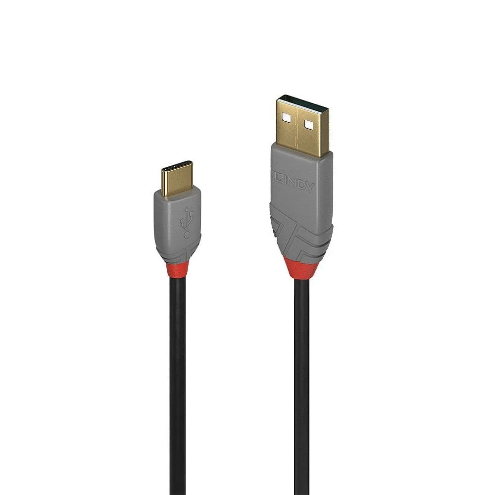 Lindy 36888 3M USB 2.0 Type a to C Cbl Anthra Line