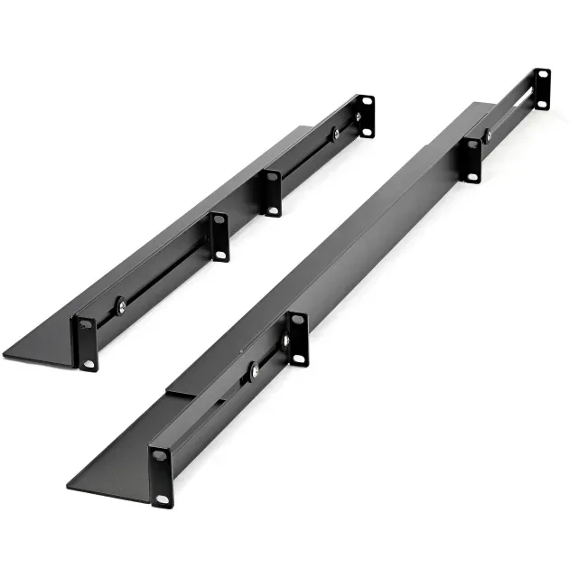 Startech 1U 19 inch Server Rack Rails, 24-36 inch Adjustable Depth, Universal 4 Post Rack Mount Rails, Network Equipment/Server/UPS Mounting Rail Kit, HPE ProLiant, Dell PowerEdge - 4 Post Rack Rails (UNIRAILS1UB)