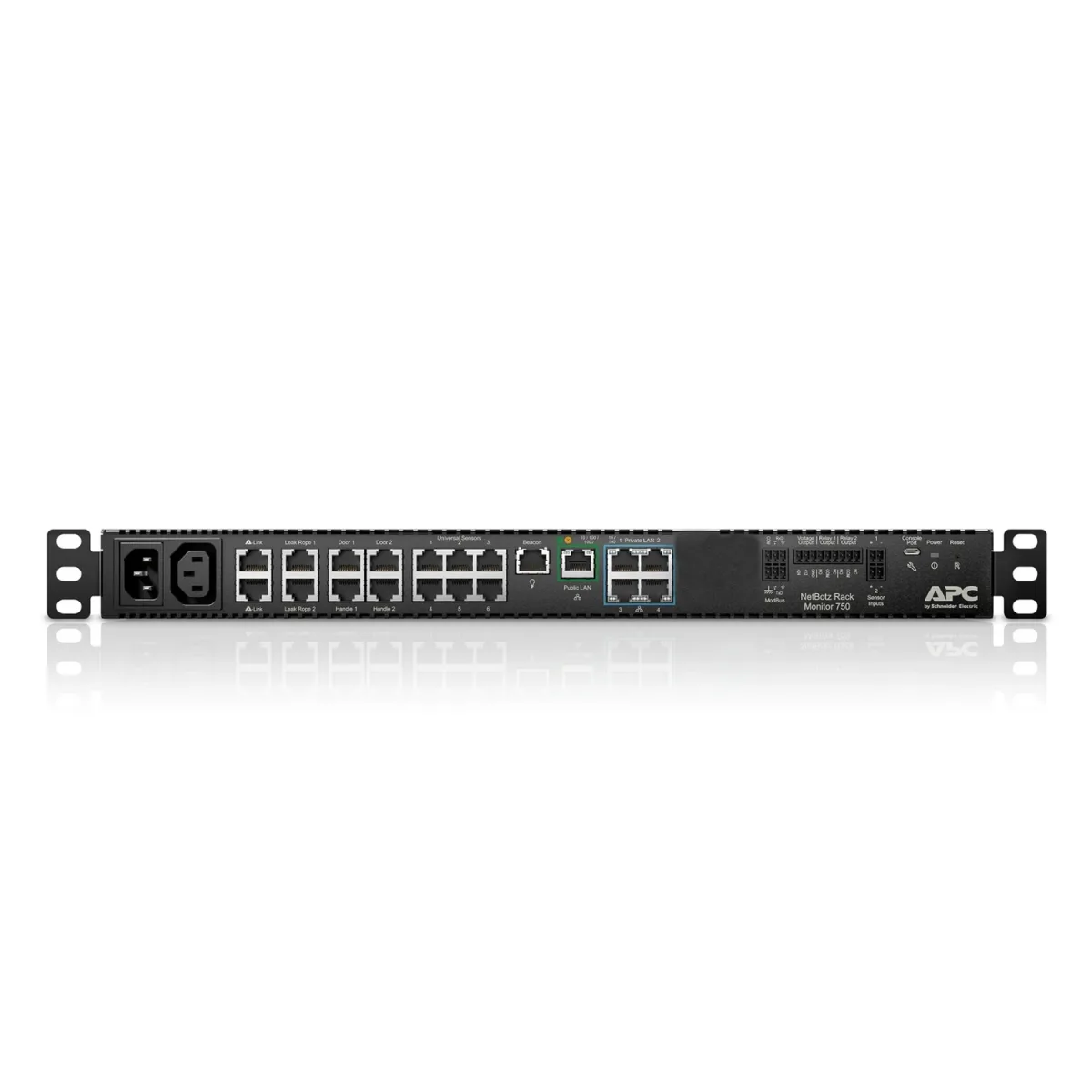 APC NetBotz Rack Monitor 750 - Environment monitoring device - 1GbE - 1U - rack-mountable - TAA Compliant