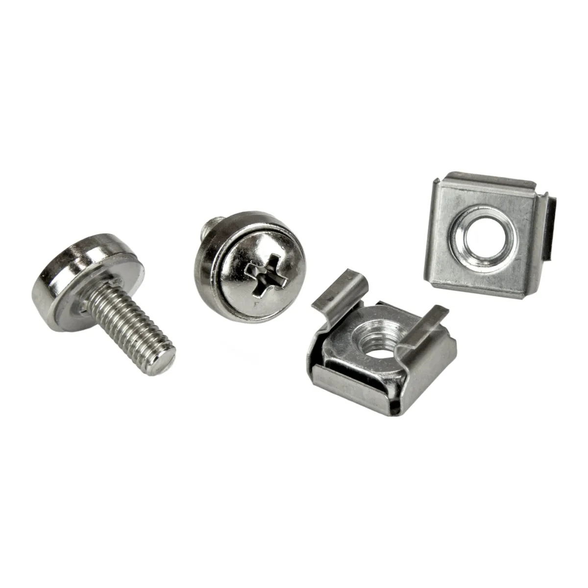 Startech M5 Mounting Screws and Cage Nuts for Server Rack Cabinet - Pack of 100 Server Rack Screws (CABSCREWM52) - Rack screws and nuts (pack of 100) - for P/N: RACK-18U-20-WALL-OA, RACK-21U-20-WALL-OA, RACK-24U-20-WALL-OA, SHELF-2U-20-CENTER-V