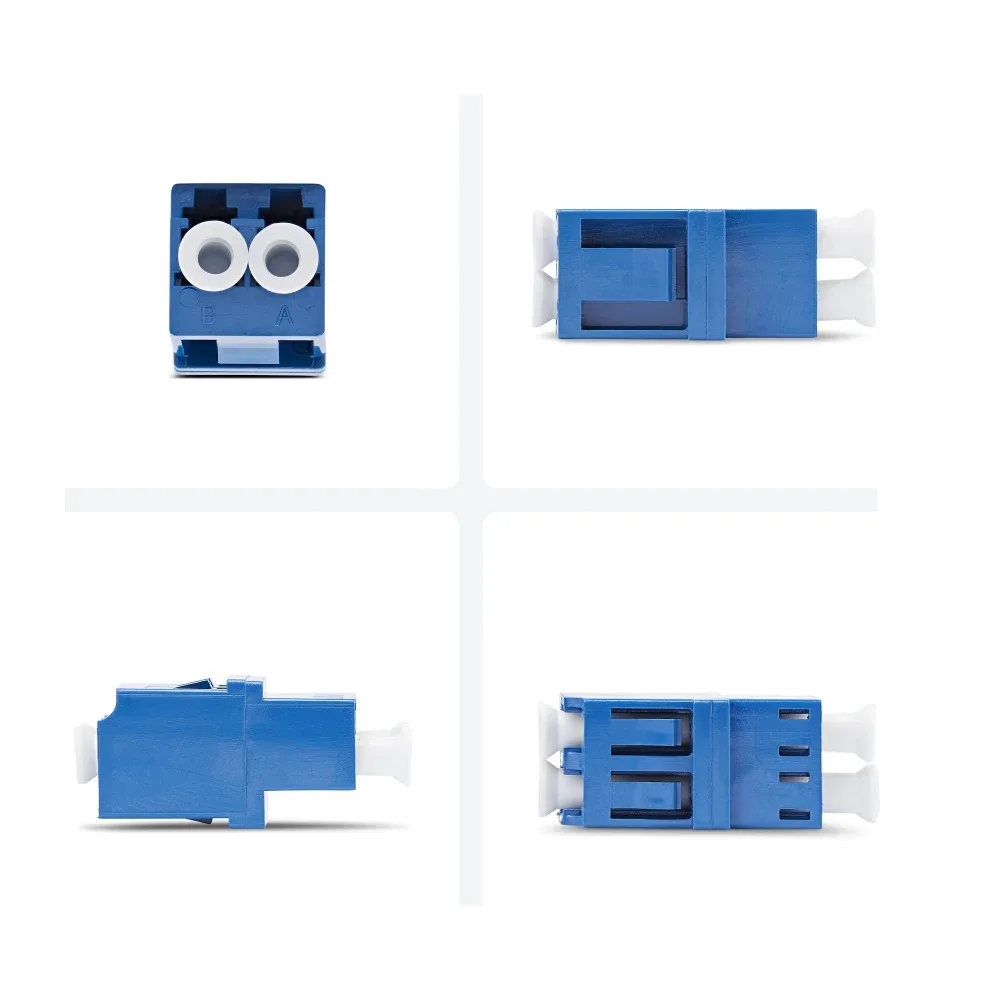 Startech - Network coupler - TAA Compliant - LC/UPC single-mode (F) to LC/UPC single-mode (F) - fibre optic - duplex - 9 / 125 micron - OS1/OS2 - keystone jack, passive - blue